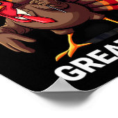 トルコの切り株が再び感謝祭を素晴らし作る ポスター (角)