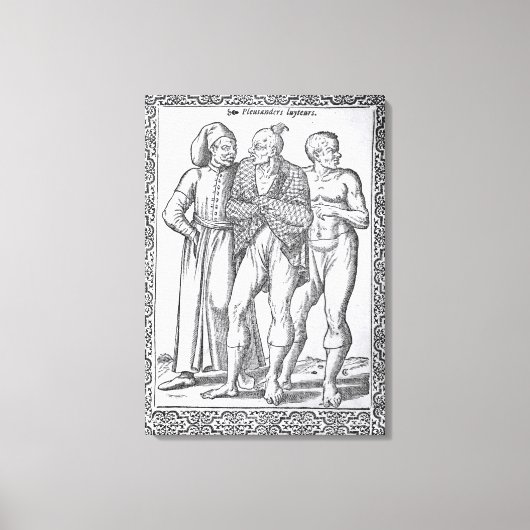 トルコの力士 キャンバスプリント (正面)