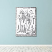 トルコの力士 キャンバスプリント (インサイチュ (ウッドフロア))