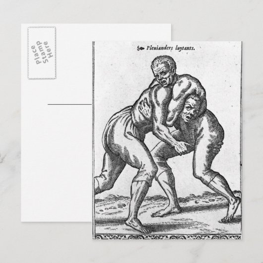 トルコの力士 ポストカード (正面/裏面)