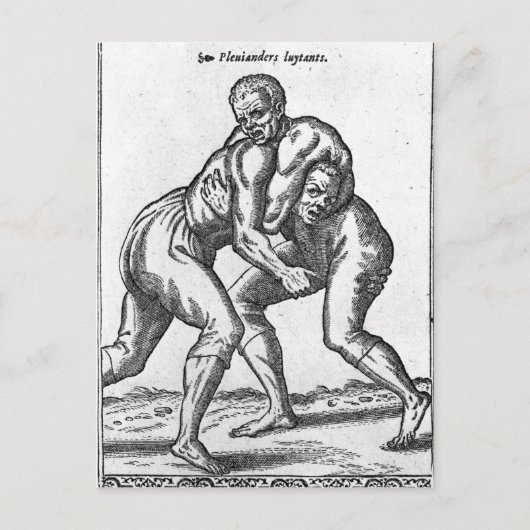 トルコの力士 ポストカード (正面)