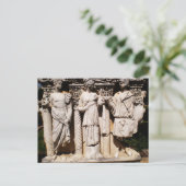 トルコの古代レリーフ、 浮き彫り版木、銅版、版画彫刻 ポストカード (スタンド正面)