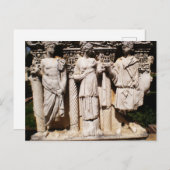 トルコの古代レリーフ、 浮き彫り版木、銅版、版画彫刻 ポストカード (正面/裏面)