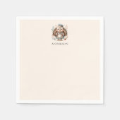 トルコの名前の追加 スタンダードカクテルナプキン (正面)