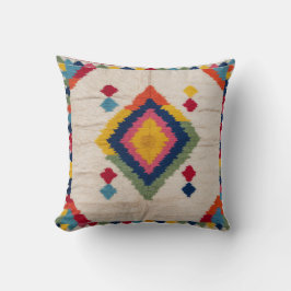 トルコの喜び：白Kilim Pillows for Boho Chic クッション