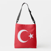 トルコの国旗 クロスボディバッグ (裏面)