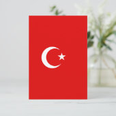 トルコの国旗 サンキューカード (スタンド正面)