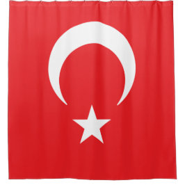 トルコの国旗 シャワーカーテン