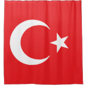 トルコの国旗 シャワーカーテン (正面)