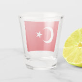 トルコの国旗 (トルコ) ショットグラス (裏面)