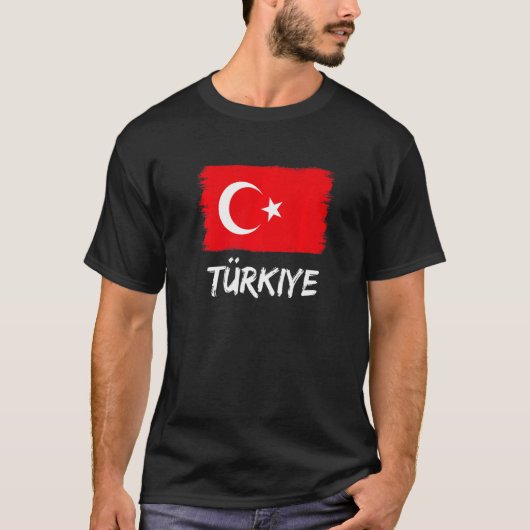 トルコの国旗 トルコ Tシャツ (正面)
