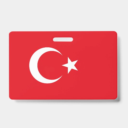 トルコの国旗 バッジ (正面)