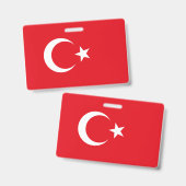 トルコの国旗 バッジ (正面＆裏面)