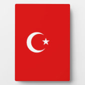 トルコの国旗 フォトプラーク (正面)