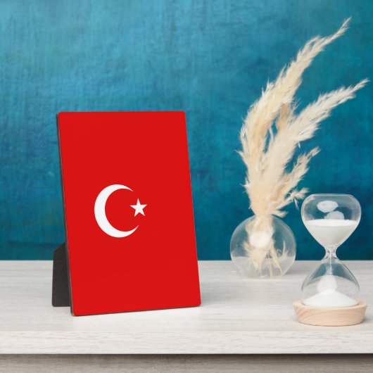 トルコの国旗 フォトプラーク (側面)