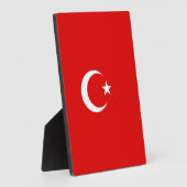 トルコの国旗 フォトプラーク (側面)