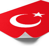 トルコの国旗 ポスター (角)