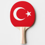 トルコの国旗 卓球ラケット (裏面)