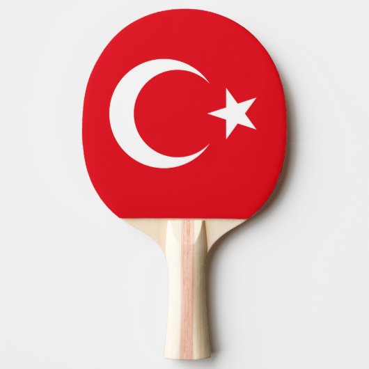 トルコの国旗 卓球ラケット (正面)