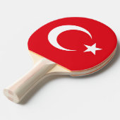 トルコの国旗 卓球ラケット (正面アングル)