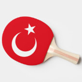 トルコの国旗 卓球ラケット (横)
