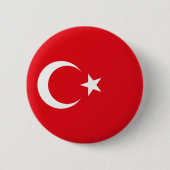 トルコの国旗 缶バッジ (正面)