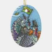 トルコの国、ゴブラー感謝オーナメント楕円 セラミックオーナメント (裏面)