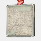 トルコの地図書の地図 メタルオーナメント (左)