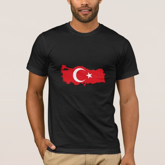 トルコの地図 Tシャツ (正面)