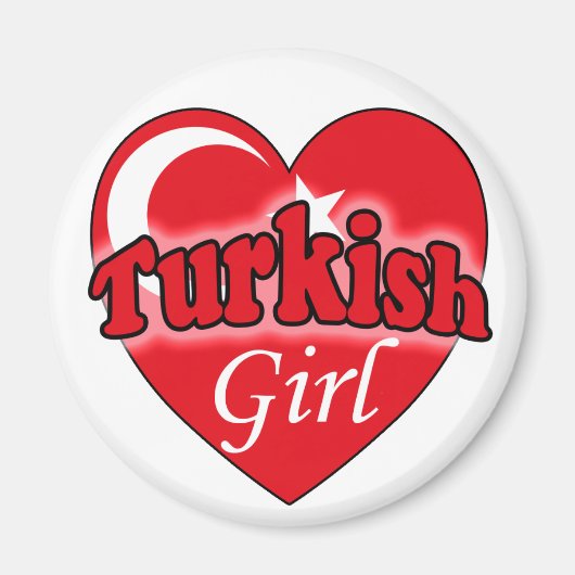トルコの女の子 マグネット (正面)