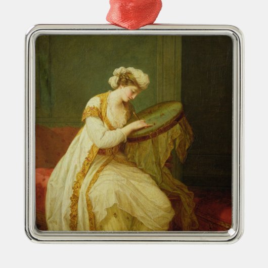 トルコの女性1773年 メタルオーナメント (正面)
