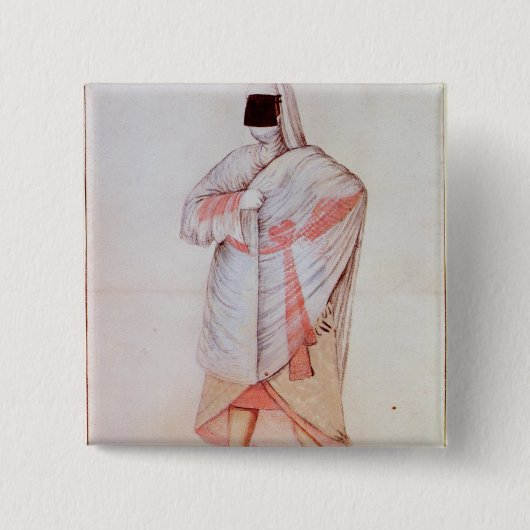 トルコの女性 缶バッジ (正面)