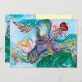 トルコの妖精の物語/フェニックスとリンゴ、白 案内状 (正面/裏面)