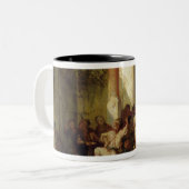 トルコの学校を去ること ツートーンマグカップ (正面左)