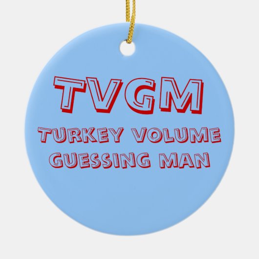 トルコの容積の推測の人 セラミックオーナメント (正面)