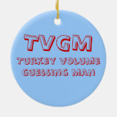 トルコの容積の推測の人 セラミックオーナメント (裏面)