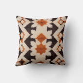 トルコの幾何学的な白キリム枕:ボホシック クッション (裏面)