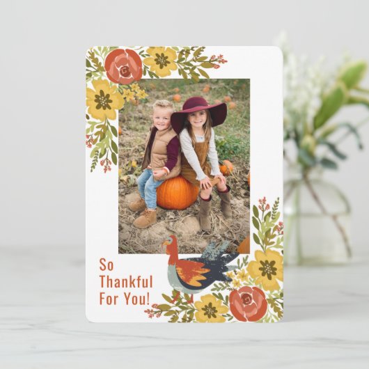 トルコの庭の感謝祭 招待状 (スタンド正面)