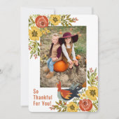 トルコの庭の感謝祭 招待状 (正面)