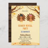 トルコの性別発表招待状 招待状 (正面/裏面)