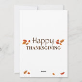 トルコの感謝祭に与え感謝していは シーズンカード (裏面)