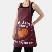 トルコの感謝祭のためにここにいるユーモア エプロン (インサイチュ)