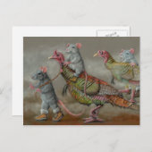 トルコの操業ラットの野生の感謝祭のkmcoriginals シーズンポストカード (正面/裏面)