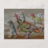 トルコの操業ラットの野生の感謝祭のkmcoriginals シーズンポストカード (正面)