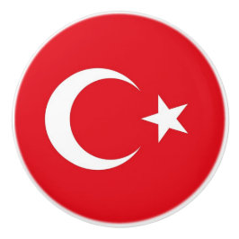 トルコの旗とセラミックノブのプル セラミックノブ
