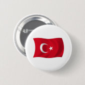 トルコの旗のボタン 缶バッジ (正面&裏面)