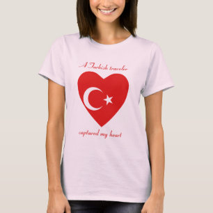 トルコの旗の恋人のTシャツ Tシャツ
