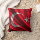 トルコの旗の生地 クッション (ブランケット)