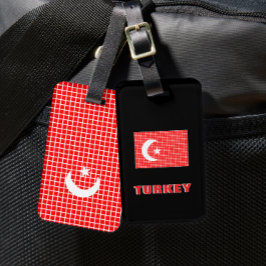 トルコの旗の荷物タグ ラゲッジタグ