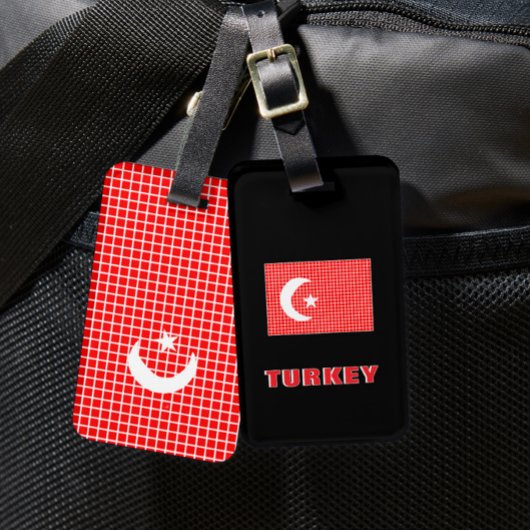 トルコの旗の荷物タグ ラゲッジタグ